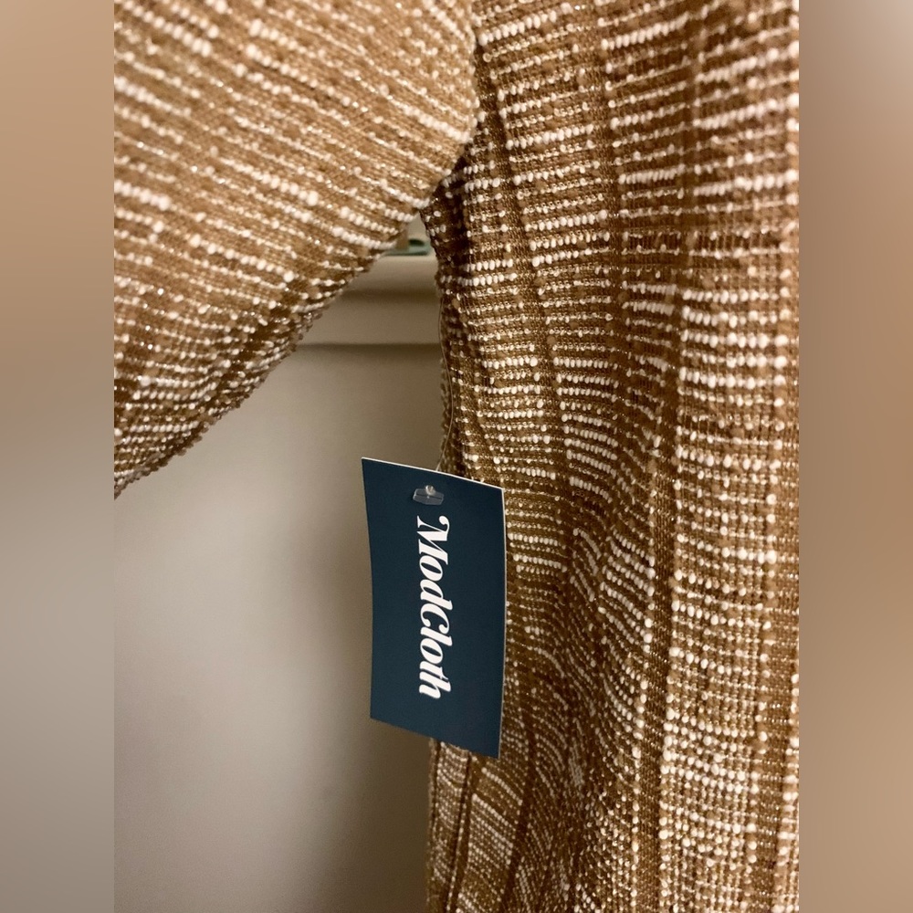 ModCloth NWT Gold Dress Women’s Size Medium - Picture 10 of 11